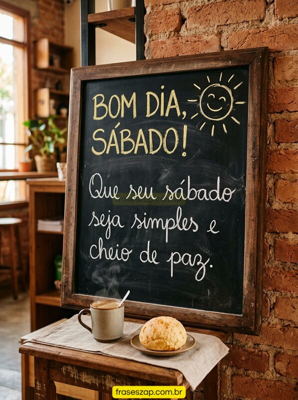 Imagem de sábado para compartilhar no WhatsApp