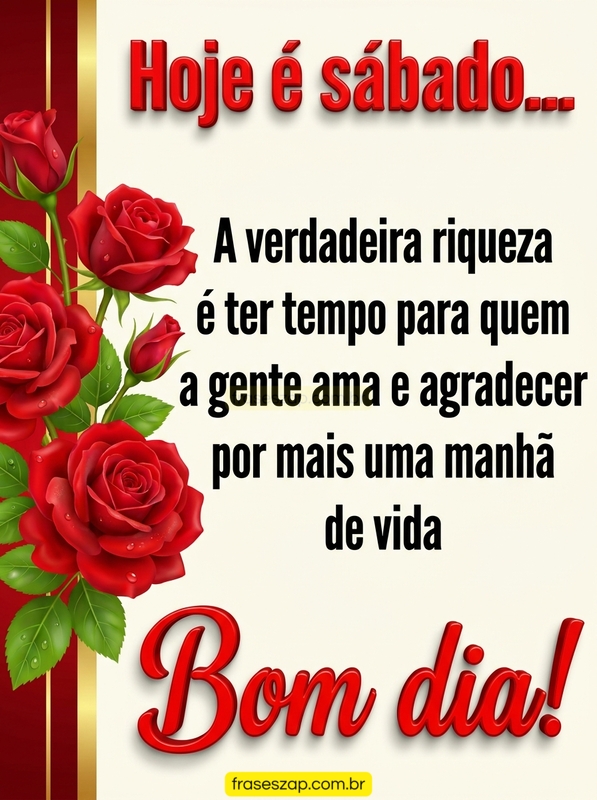 Imagem de sábado para compartilhar no WhatsApp