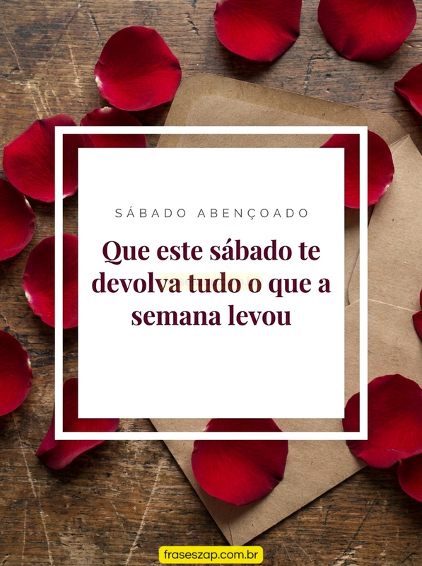 Imagem de sábado para compartilhar no WhatsApp