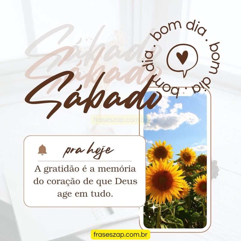 Imagem de sábado para compartilhar no WhatsApp