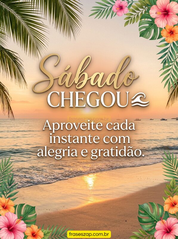 Imagem de sábado para compartilhar no WhatsApp