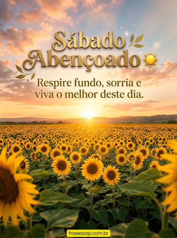Imagem de sábado para compartilhar no WhatsApp