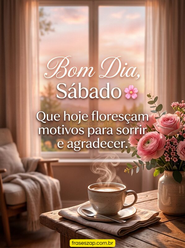Imagem de sábado para compartilhar no WhatsApp