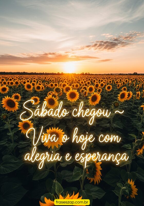 Imagem de sábado para compartilhar no WhatsApp