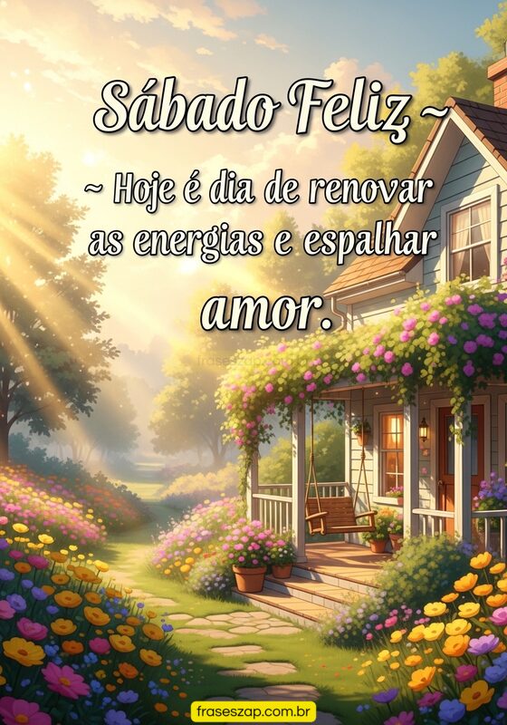 Imagem de sábado para compartilhar no WhatsApp