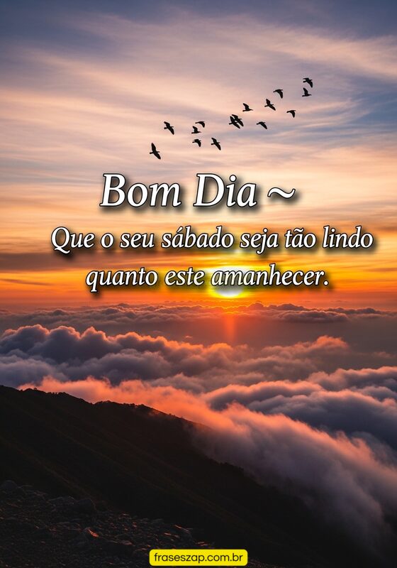 Imagem de sábado para compartilhar no WhatsApp