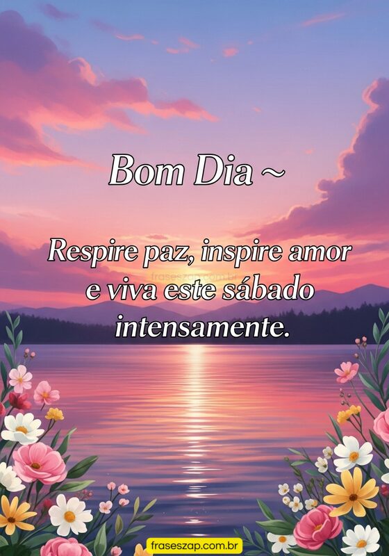 Imagem de sábado para compartilhar no WhatsApp