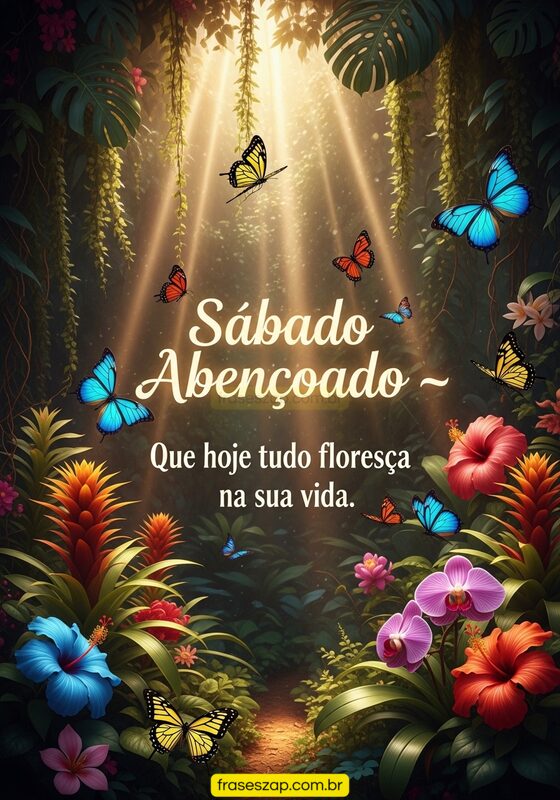 Imagem de sábado para compartilhar no WhatsApp