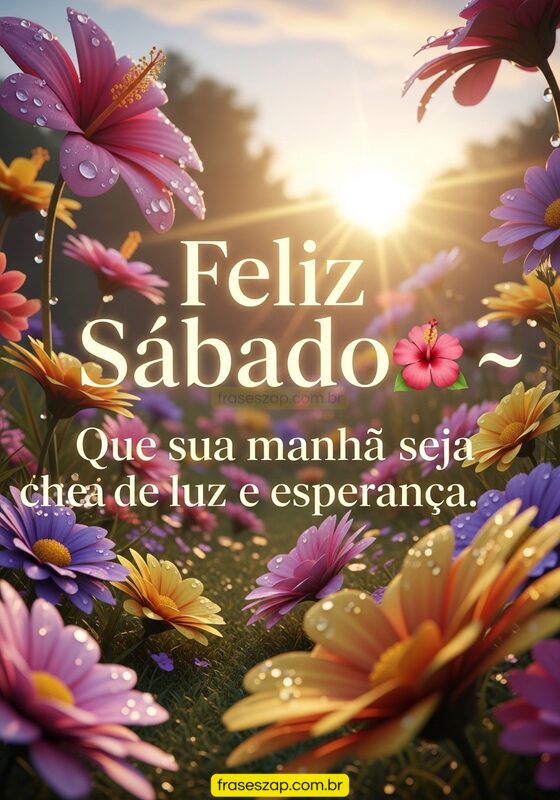 Imagem de sábado para compartilhar no WhatsApp