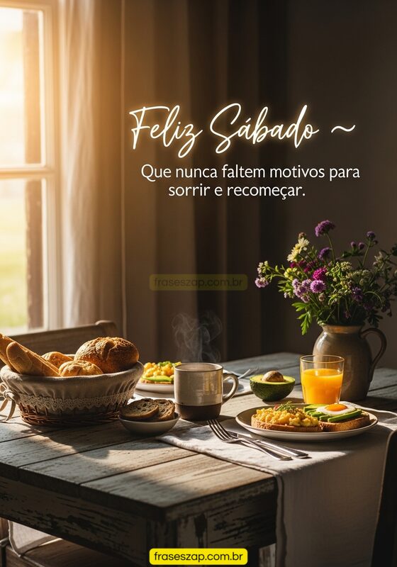 Imagem de sábado para compartilhar no WhatsApp
