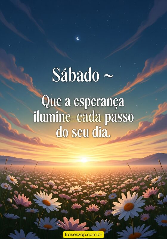Imagem de sábado para compartilhar no WhatsApp