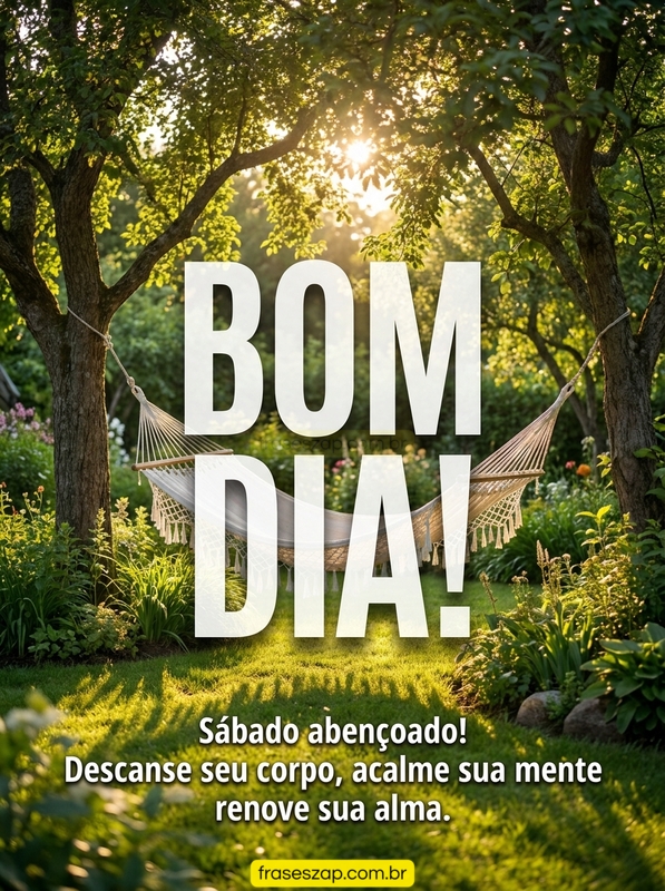 Imagem de sábado para compartilhar no WhatsApp