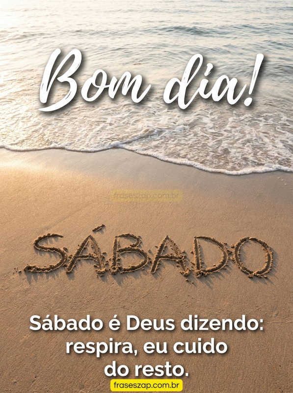 Imagem de sábado para compartilhar no WhatsApp