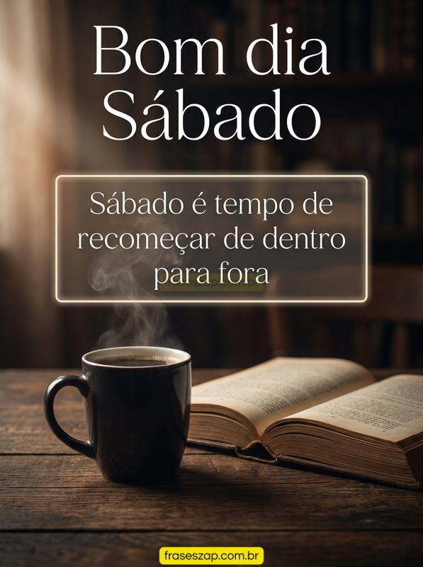 Imagem de sábado para compartilhar no WhatsApp
