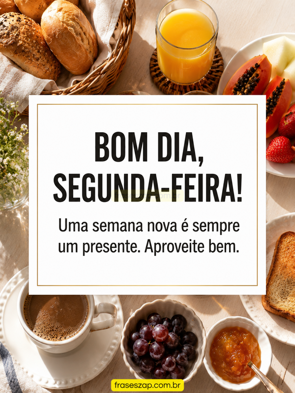Imagem de segunda-feira para compartilhar no WhatsApp
