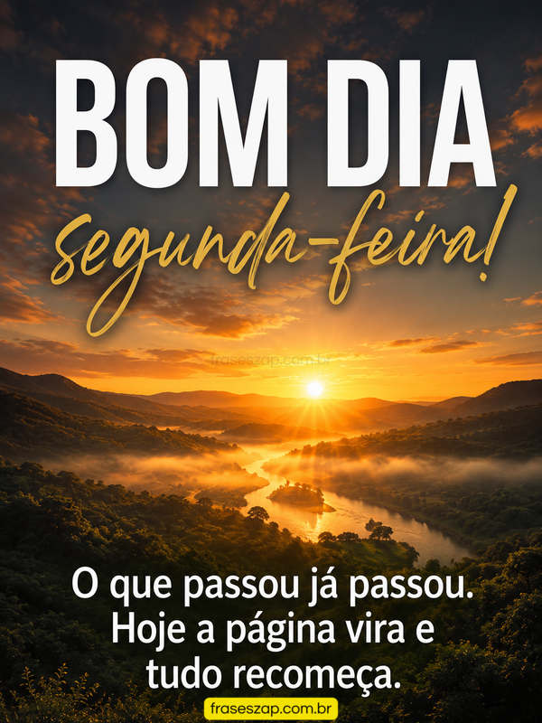 Imagem de segunda-feira para compartilhar no WhatsApp