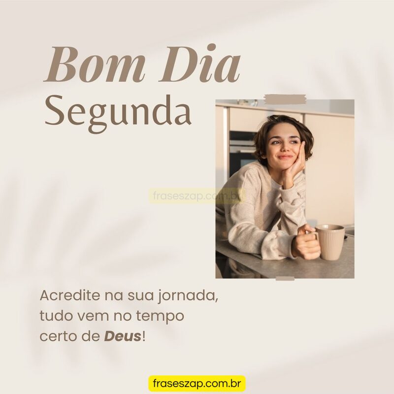 Imagem de segunda-feira para compartilhar no WhatsApp