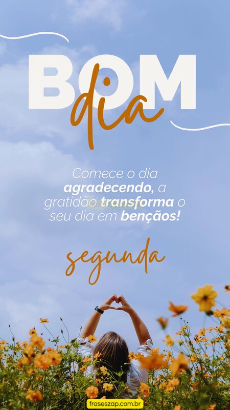 Imagem de segunda-feira para compartilhar no WhatsApp