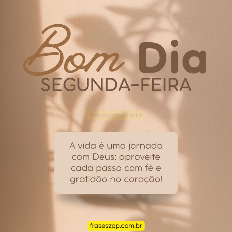Imagem de segunda-feira para compartilhar no WhatsApp