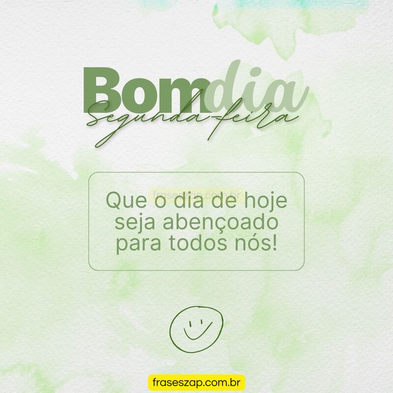 Imagem de segunda-feira para compartilhar no WhatsApp