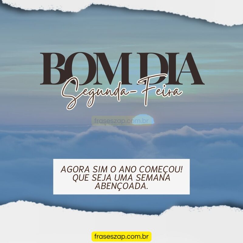Imagem de segunda-feira para compartilhar no WhatsApp