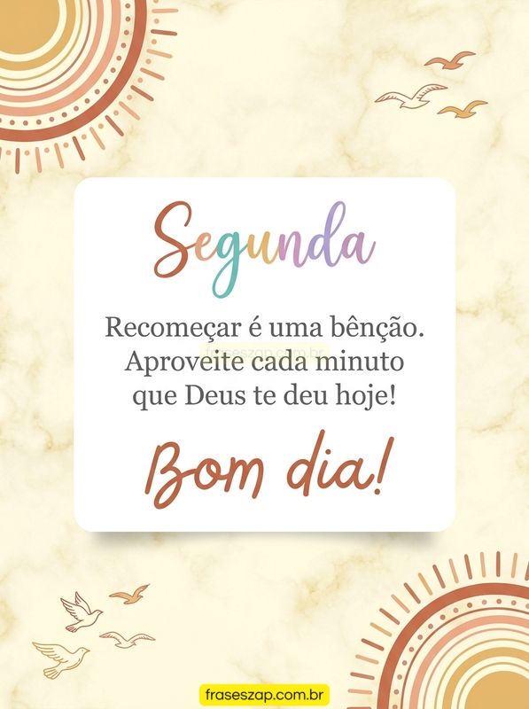 Imagem de segunda-feira para compartilhar no WhatsApp