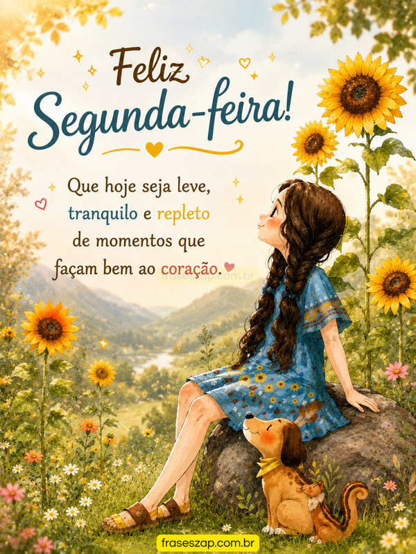 Imagem de segunda-feira para compartilhar no WhatsApp