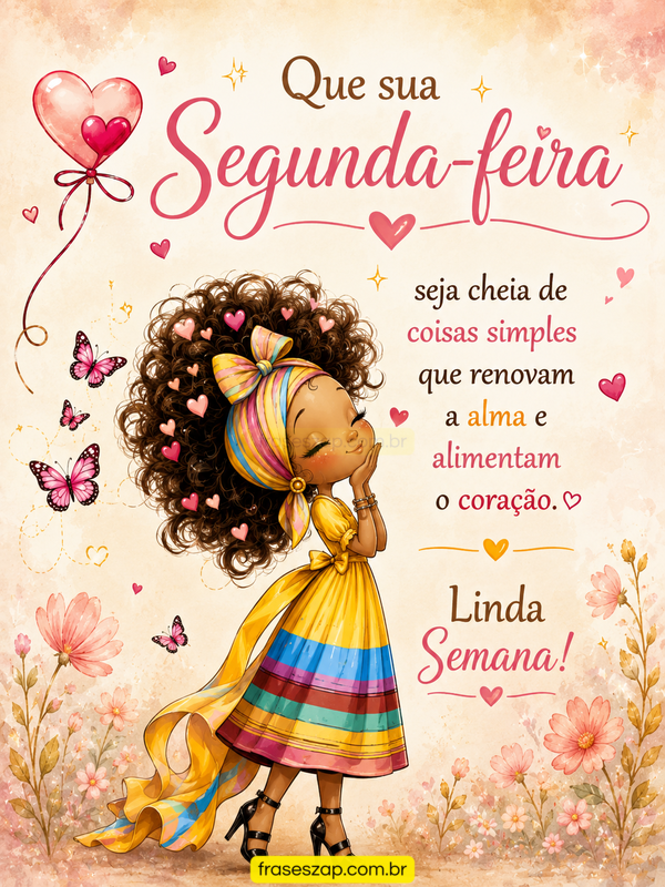 Imagem de segunda-feira para compartilhar no WhatsApp