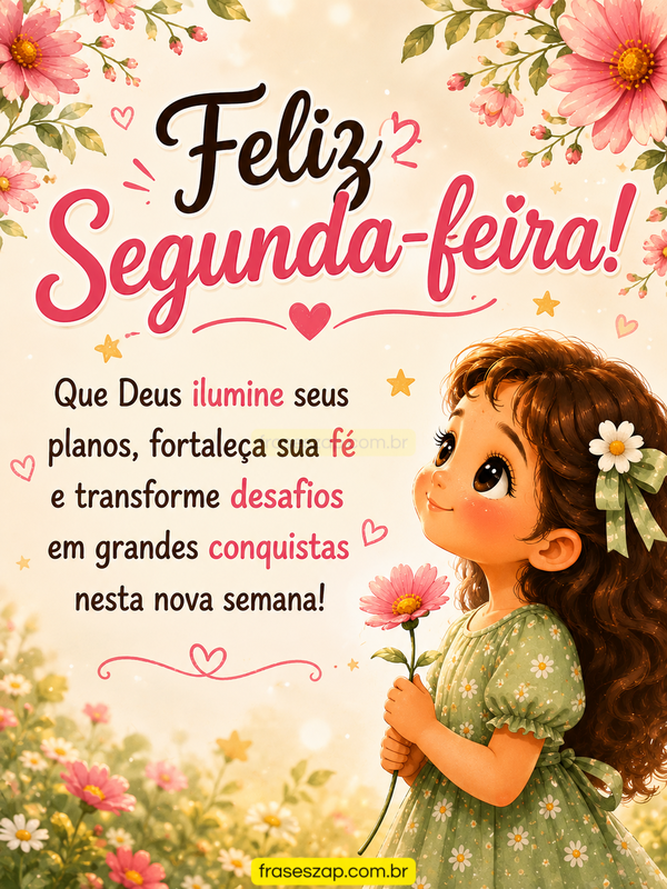 Imagem de segunda-feira para compartilhar no WhatsApp