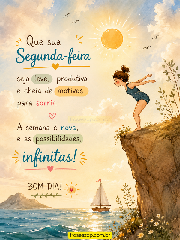 Imagem de segunda-feira para compartilhar no WhatsApp
