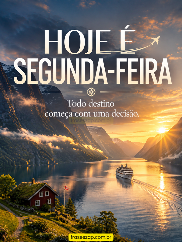 Imagem de segunda-feira para compartilhar no WhatsApp