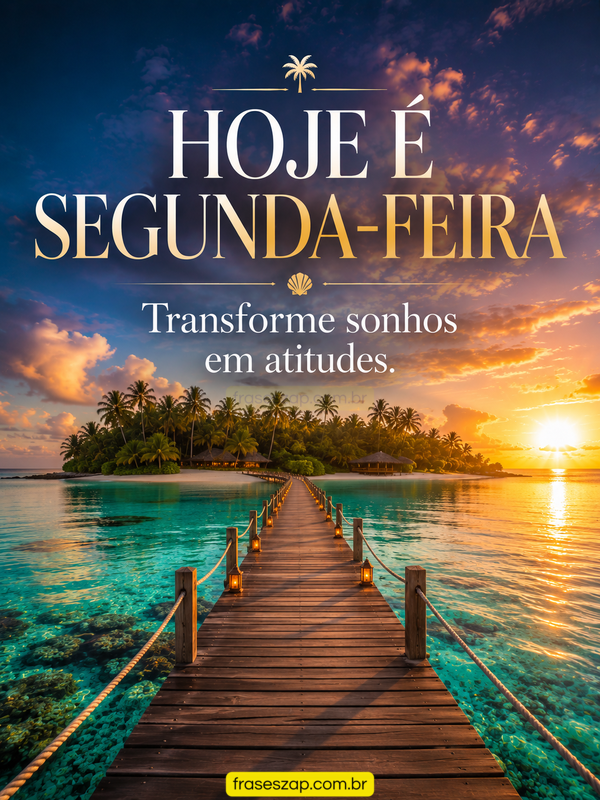 Imagem de segunda-feira para compartilhar no WhatsApp