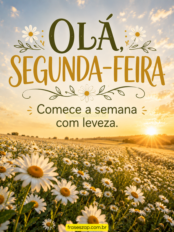 Imagem de segunda-feira para compartilhar no WhatsApp
