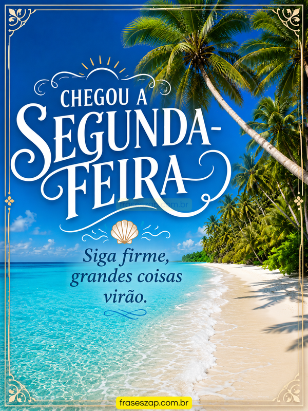 Imagem de segunda-feira para compartilhar no WhatsApp