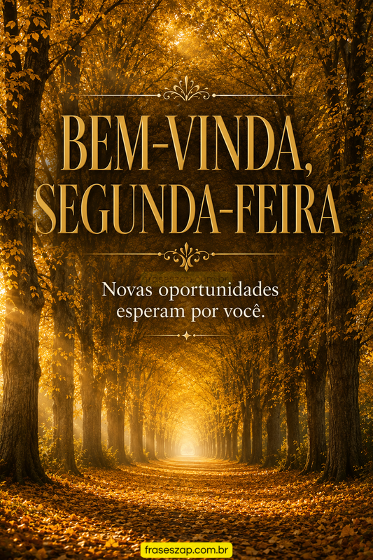 Imagem de segunda-feira para compartilhar no WhatsApp