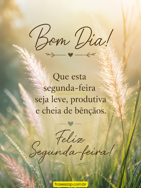 Imagem de segunda-feira para compartilhar no WhatsApp