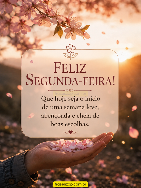 Imagem de segunda-feira para compartilhar no WhatsApp