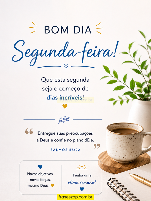 Imagem de segunda-feira para compartilhar no WhatsApp