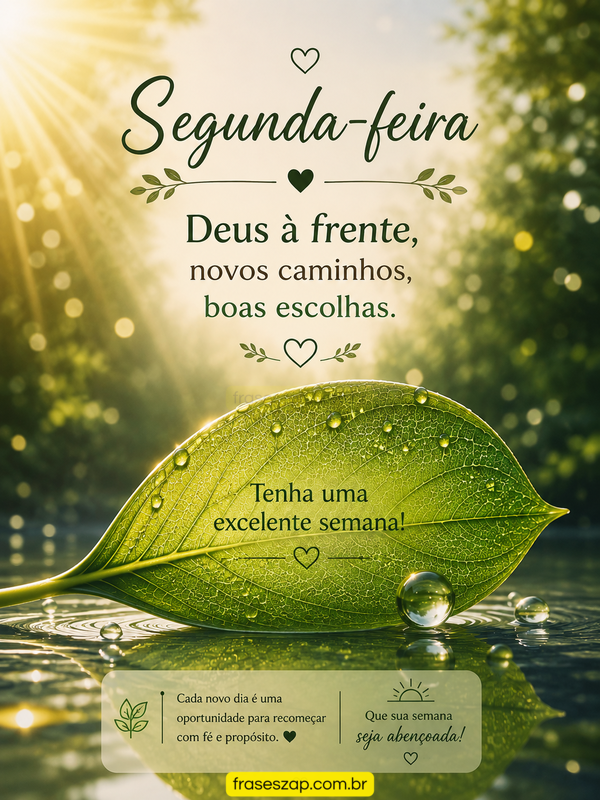 Imagem de segunda-feira para compartilhar no WhatsApp