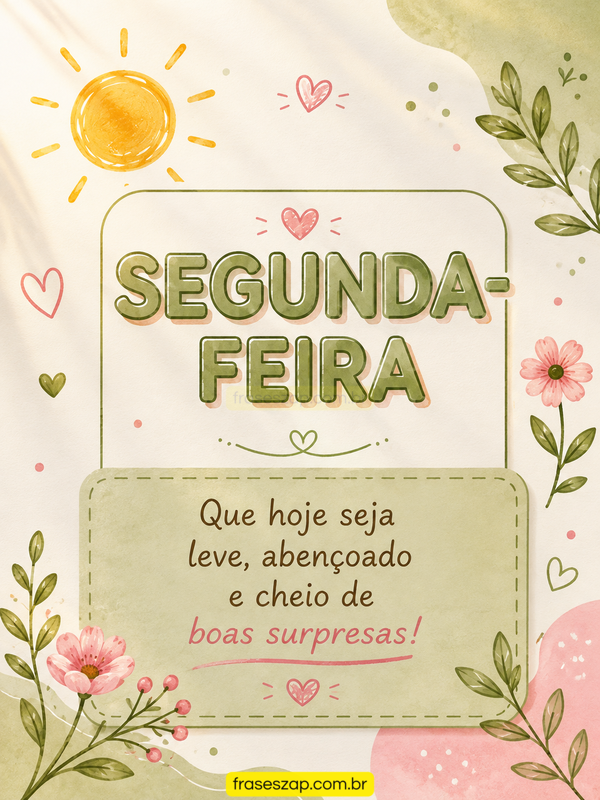 Imagem de segunda-feira para compartilhar no WhatsApp