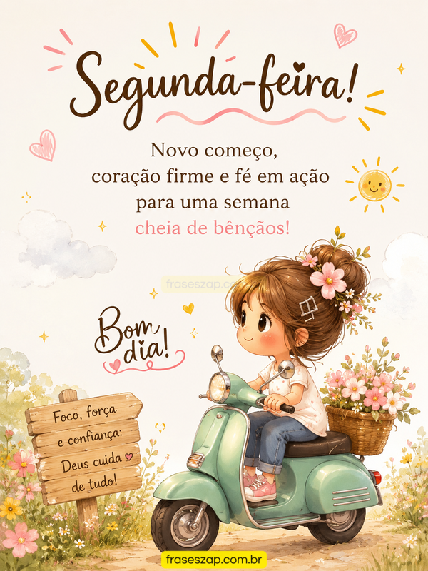 Imagem de segunda-feira para compartilhar no WhatsApp