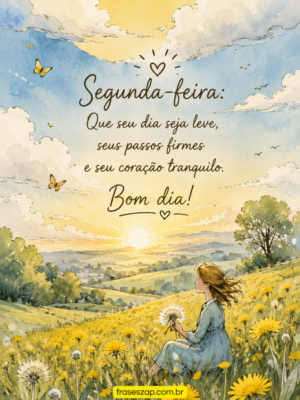 Imagem de segunda-feira para compartilhar no WhatsApp