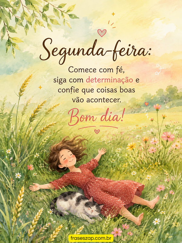 Imagem de segunda-feira para compartilhar no WhatsApp