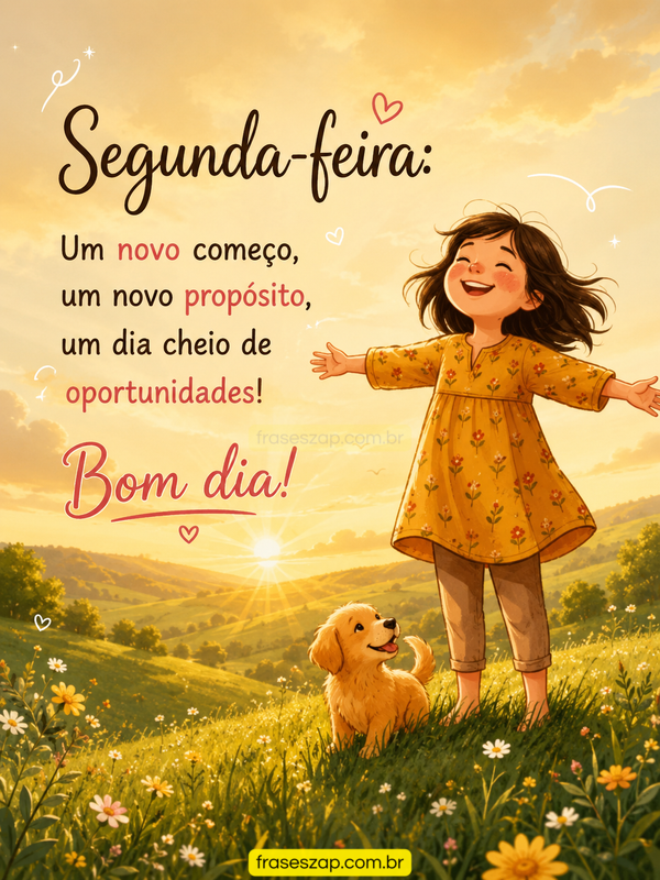 Imagem de segunda-feira para compartilhar no WhatsApp