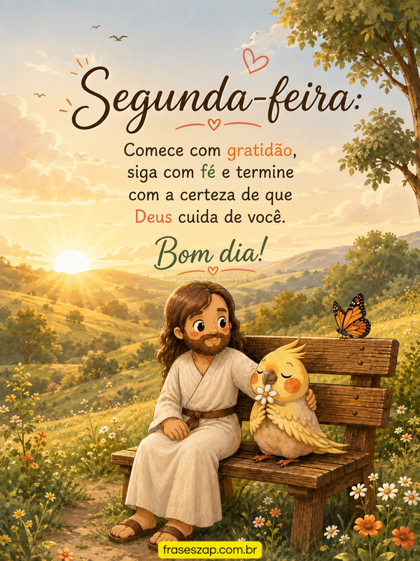 Imagem de segunda-feira para compartilhar no WhatsApp