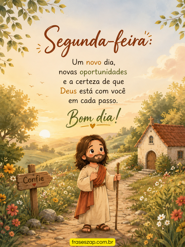 Imagem de segunda-feira para compartilhar no WhatsApp
