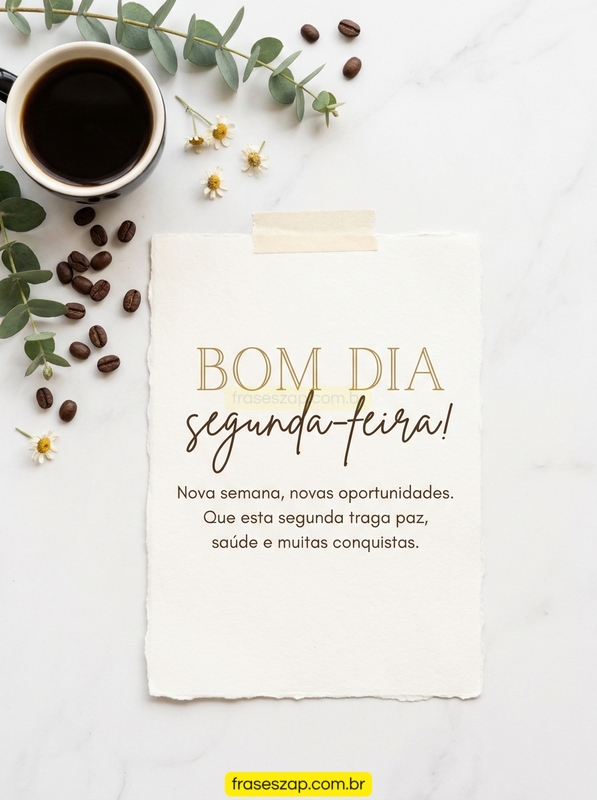 Imagem de segunda-feira para compartilhar no WhatsApp