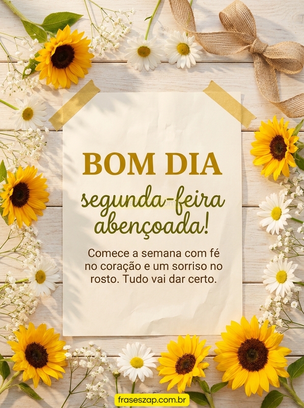 Imagem de segunda-feira para compartilhar no WhatsApp
