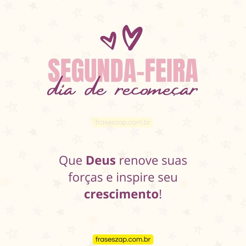 Imagem de segunda-feira para compartilhar no WhatsApp