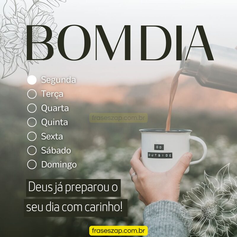 Imagem de segunda-feira para compartilhar no WhatsApp